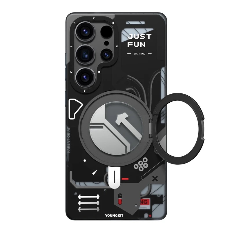 کاور یانگ کیت مدل Cyberpunk 360° مناسب برای گوشی سامسونگ Galaxy S25Ultra  رنگ مشکی